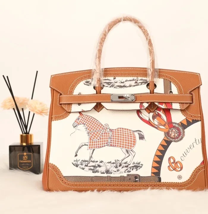 Garden Party Pony Tote Brown