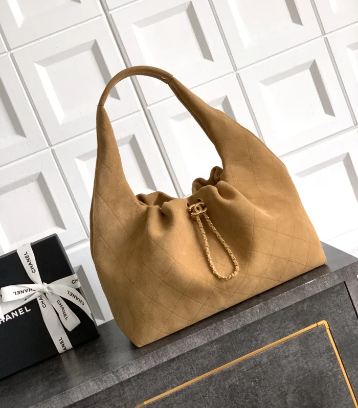 Hobo Bag Large Suede Brown
