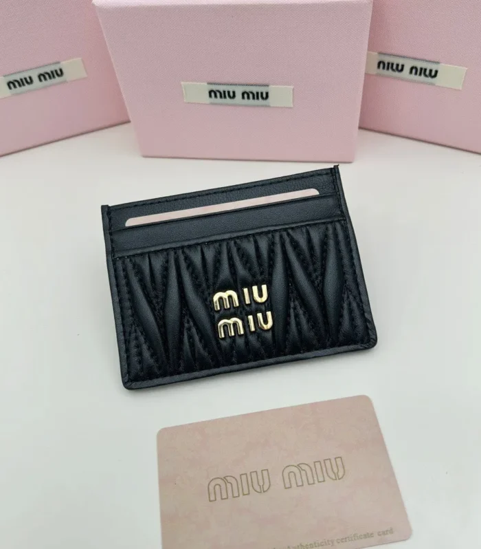 SMALL CARDHOLDER 10 IN BLACK LAMBSKIN