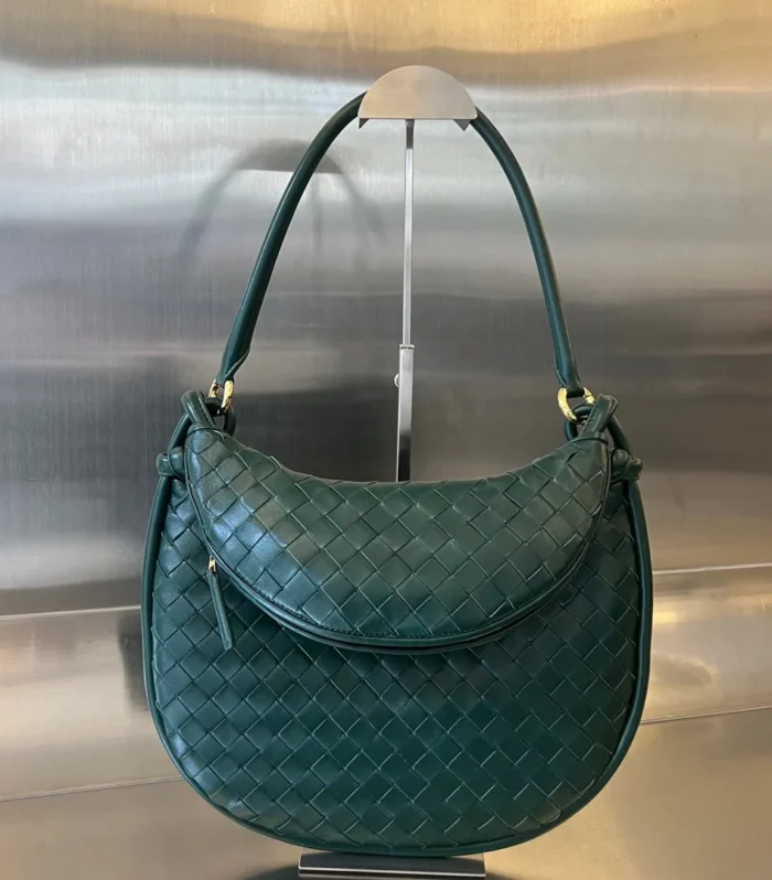 Medium Gemelli 36 Dark Green Lambskin