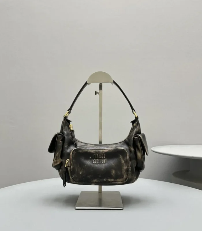 PUCKET BAG 21 IN MOCHA BROWN CALFSKIN