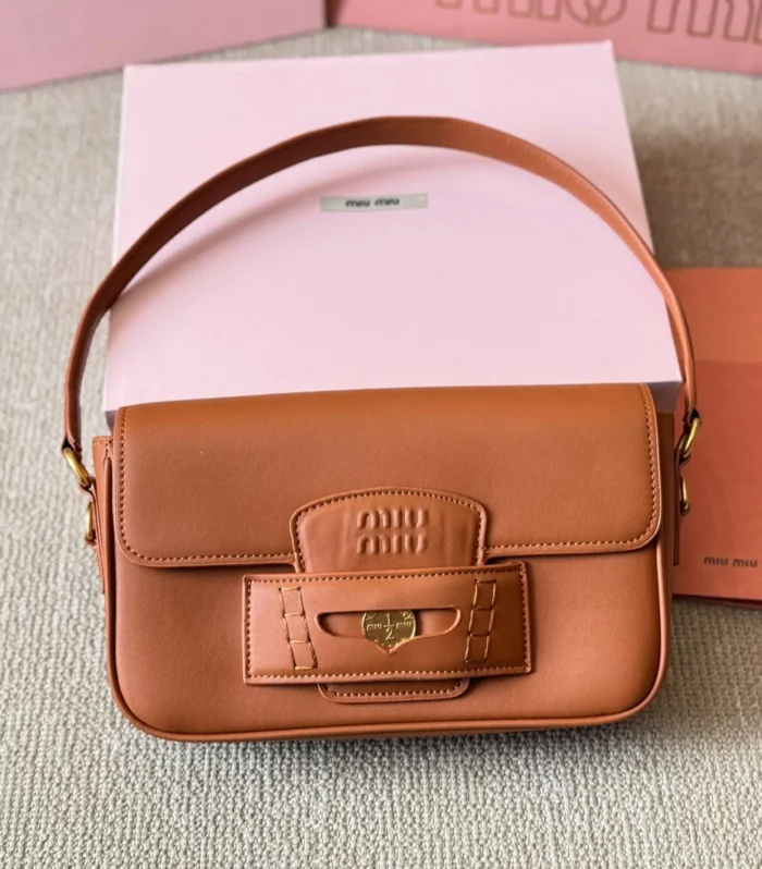 PENNY SMALL BAG 25 IN BROWN CALFSKIN