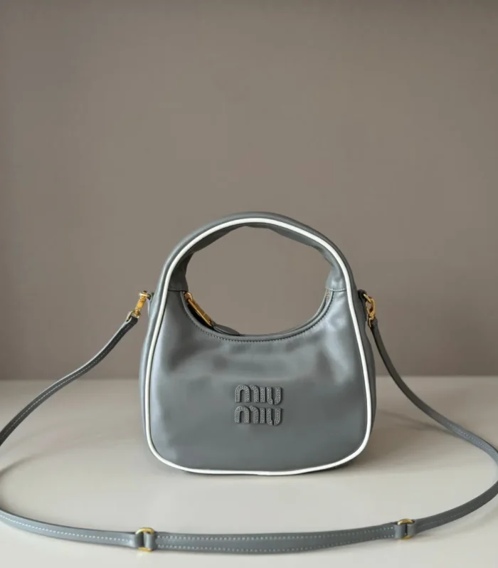 MiuMiu Wander Crescent Bag Leather