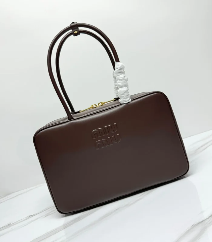 MIU BEAU BAG 34 IN BRIARWOOD CALFSKIN