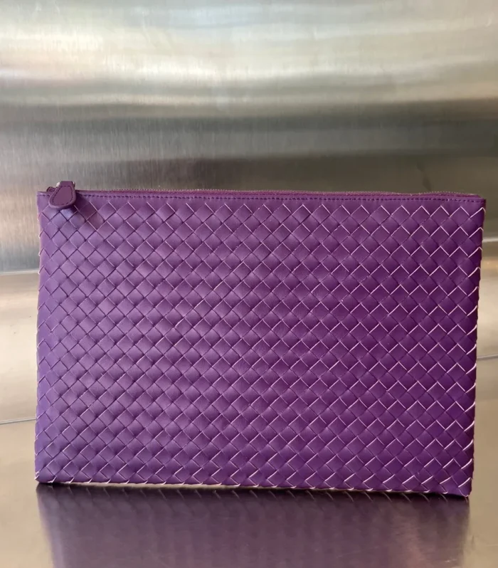 Intrecciato 30 In Purple Violet Lambskin