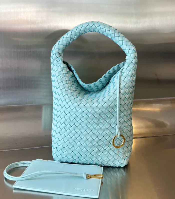 Cabat Bucket 35 In Blue Sky Lambskin