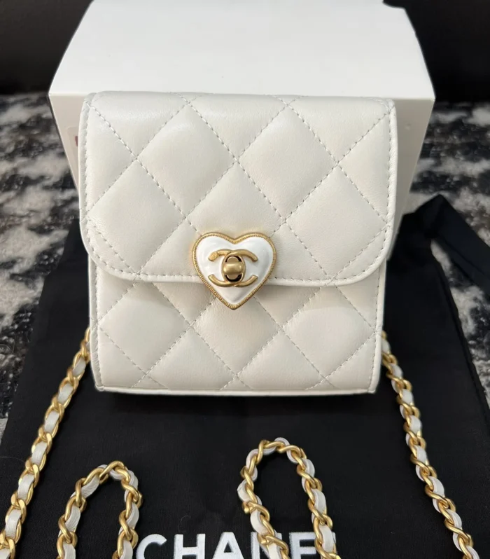Heart Clasp Mini Bag