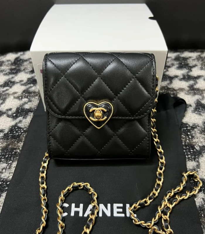 Heart Clasp Mini Bag