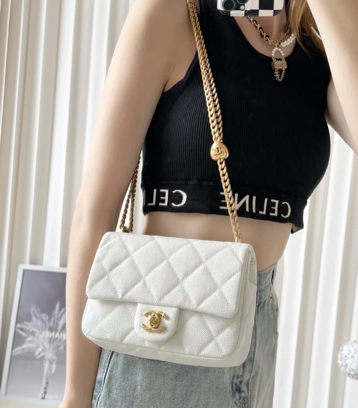 Heart Clasp Flap Bag