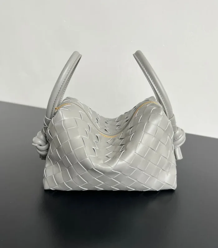 Bv Loop Top Handle 19Cm Grey Lambskin