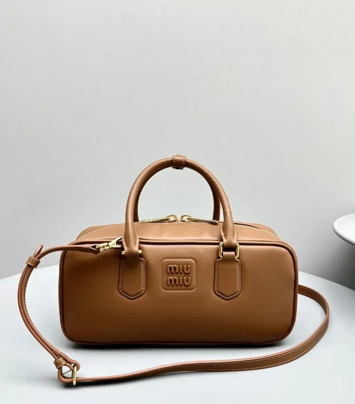 ARCADIE 27 BAG IN CINNAMON BROWN CALFSKIN