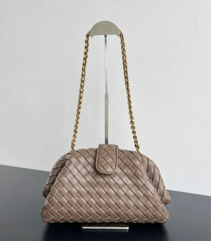 Bv Lauren 1980 31.5Cm Dark Beige Lambskin