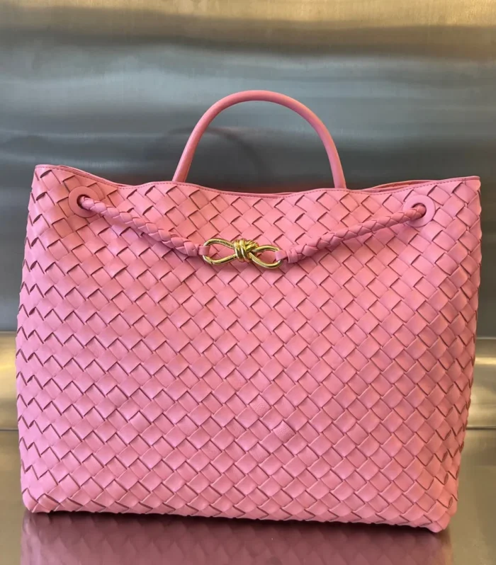 Bv Large Andiamo 45Cm Pink Lambskin