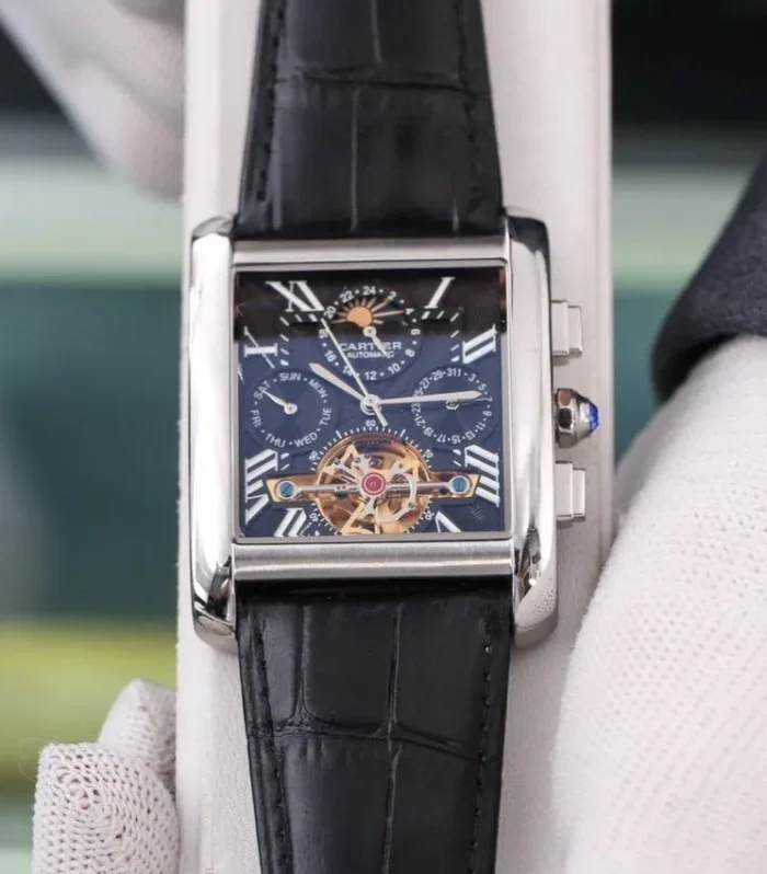 TANK MC ANNUAL CALENDAR MOONPHASE TOURBILLON