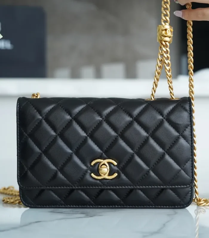 WOC Gold Bead Bag