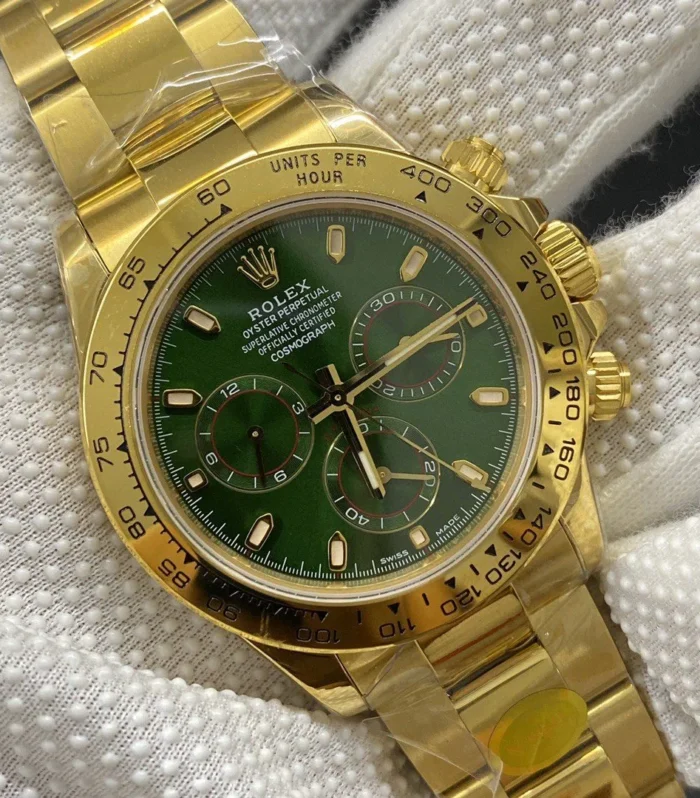 DAYTONA YELLOW GOLD GREEN DIAL 116508