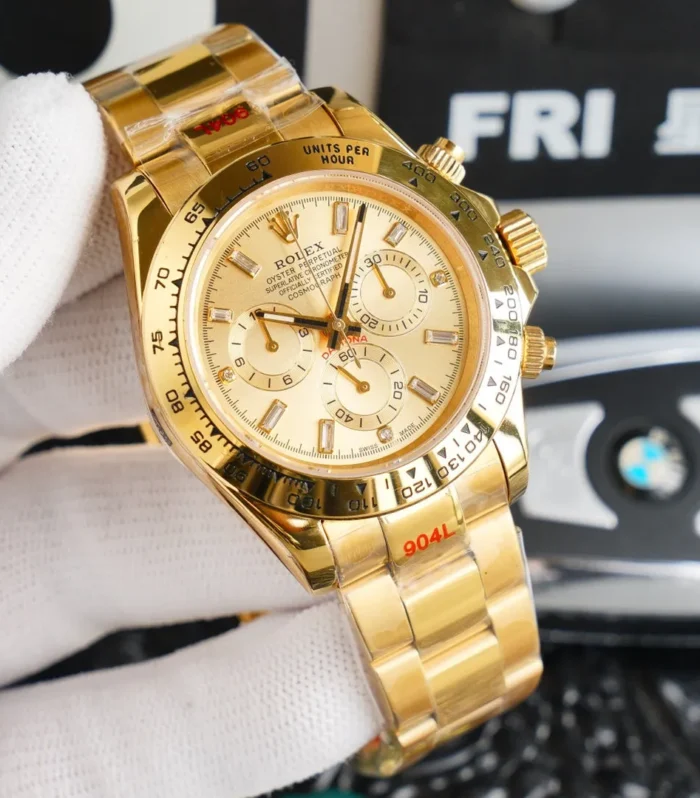 DAYTONA GOLD 40MM DIAMOND NUMERALS
