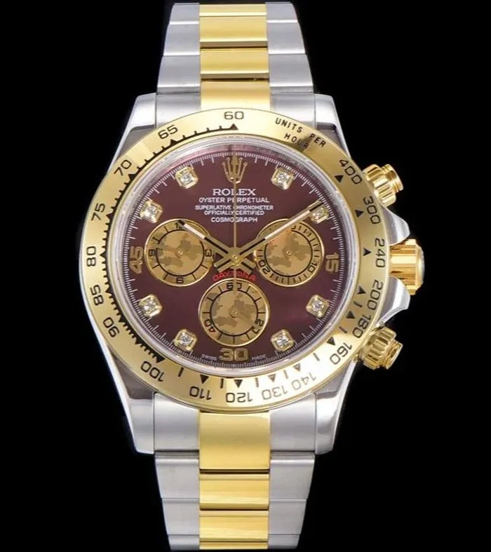 DAYTONA CUSTOM TWO-TONE RED PEARL DIAL