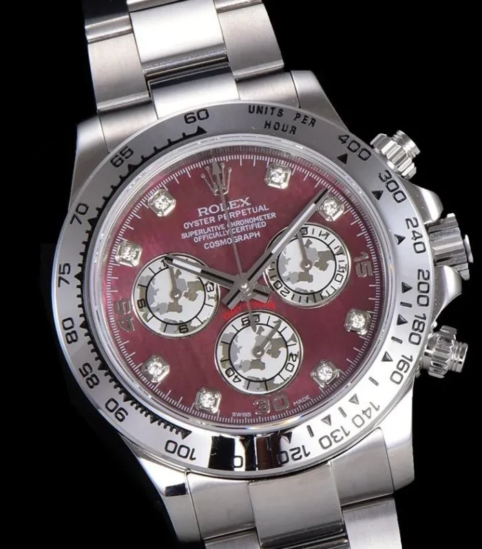 DAYTONA CUSTOM STEEL CASE RED PEARL DIAL