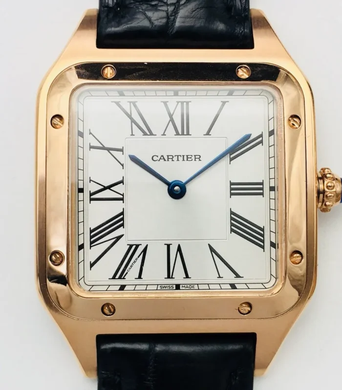 SANTOS DUMONT QUARTZ GOLD CASE