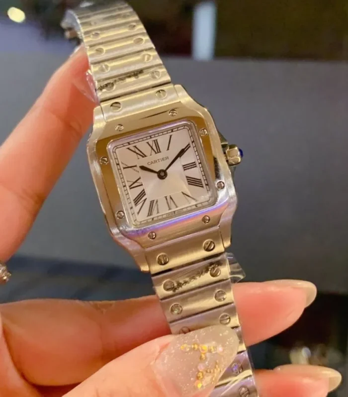 SANTOS DE CARTIE 27MM QUARTZ STEEL CASE