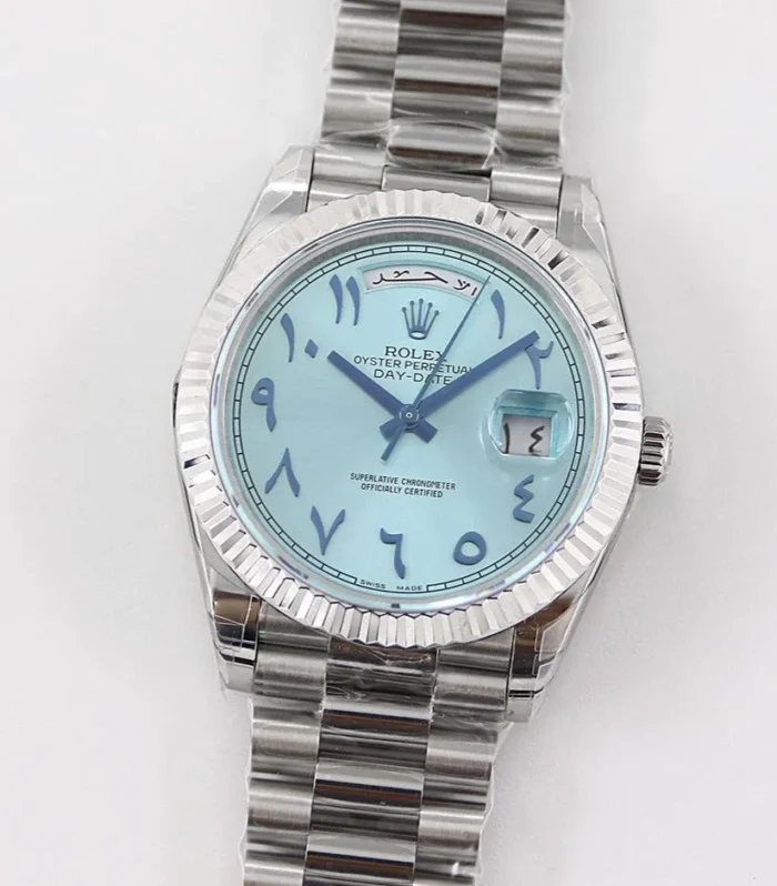 DAY-DATE 41MM STAINLESS STEEL TIFFANY DIAL ARABIC