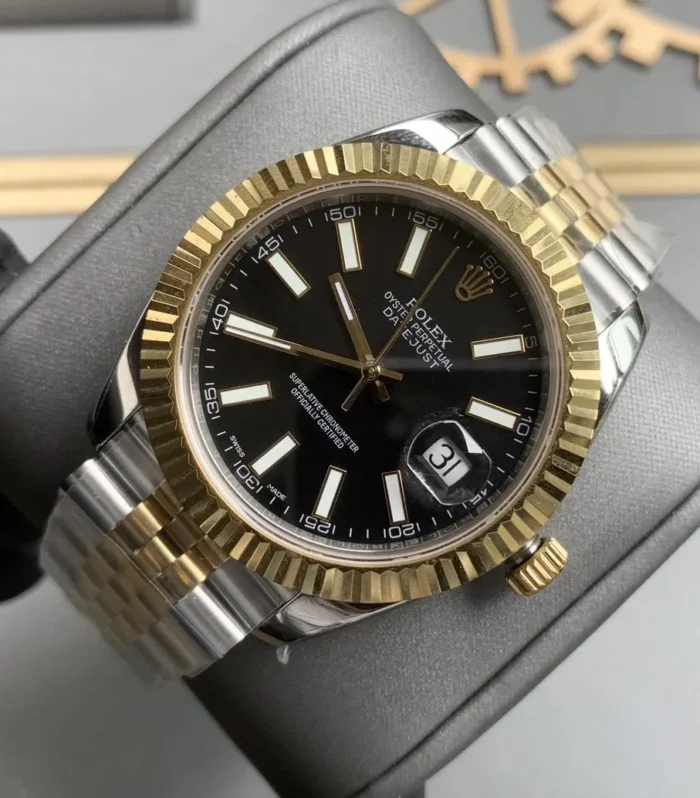 DATEJUST II 41MM TWO-TONE BLACK DIAL