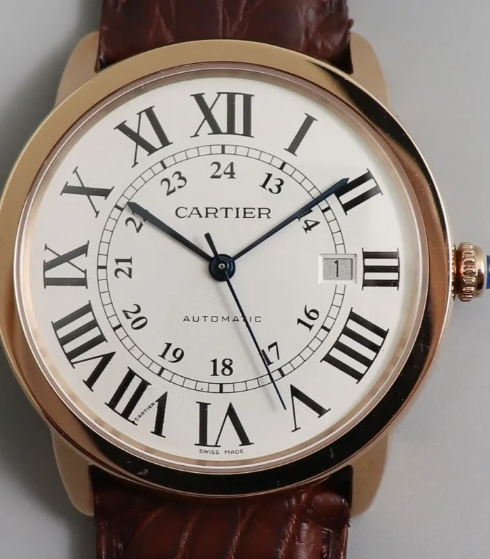 RONDE SOLO DE CARTIE 42MM ROSE GOLD WHITE DIAL