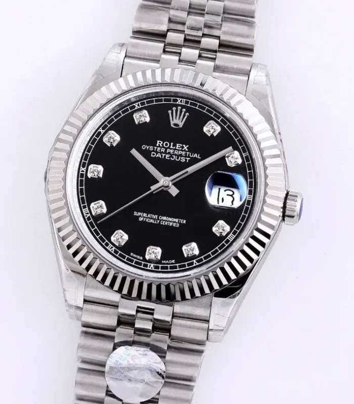 DATEJUST 41MM STAINLESS STEEL DIAMOND NUMERALS