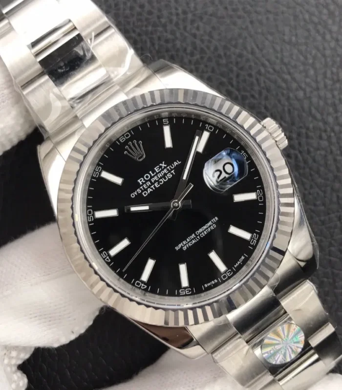 DATEJUST 41MM STAINLESS STEEL BLACK DIAL