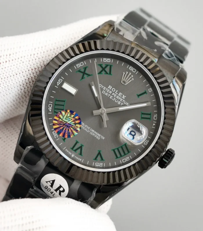DATEJUST 41MM CUSTOM BLACK PVD WIMBLEDON DIAL