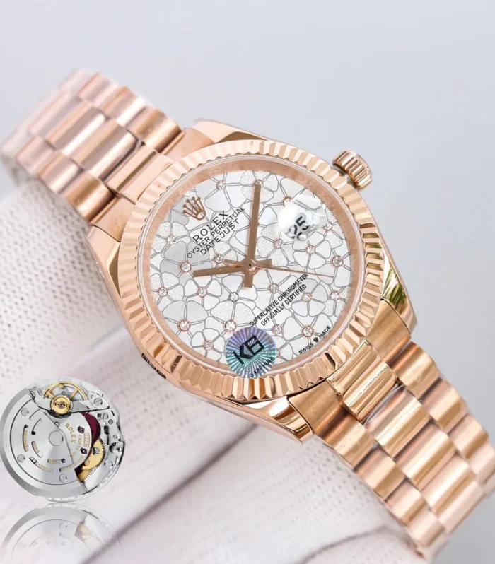 DATEJUST 31 PINK GOLDGREY DIAL