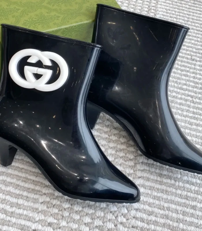 GC Ankle With Interlocking G Boot Black Rubber 291027