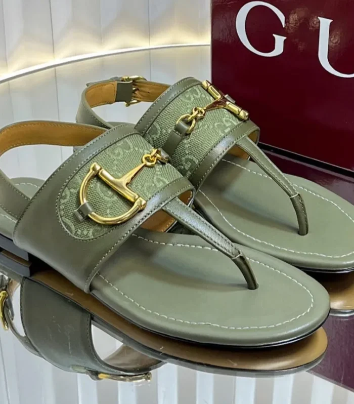 GC 25 Thong Sandal Dark Green Canvas 294683