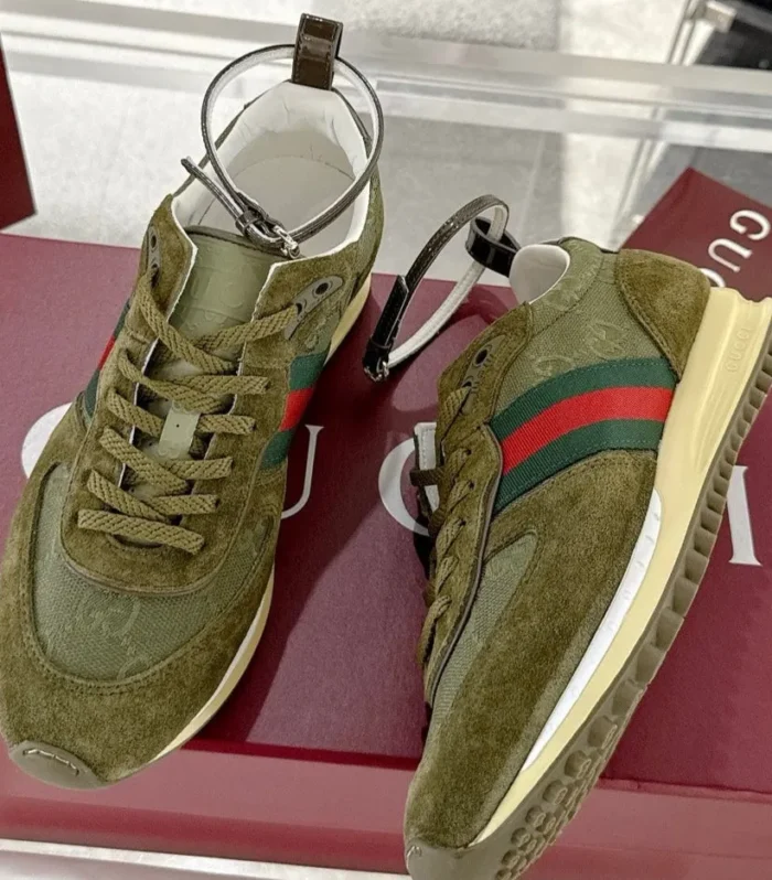 GC 2025 Re-Motion Sneaker Dark Green Suede Cowhide 292415