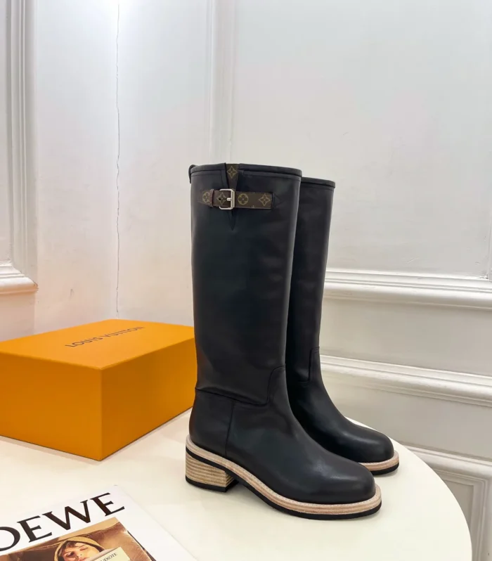 Biker Buckle Tall Boot