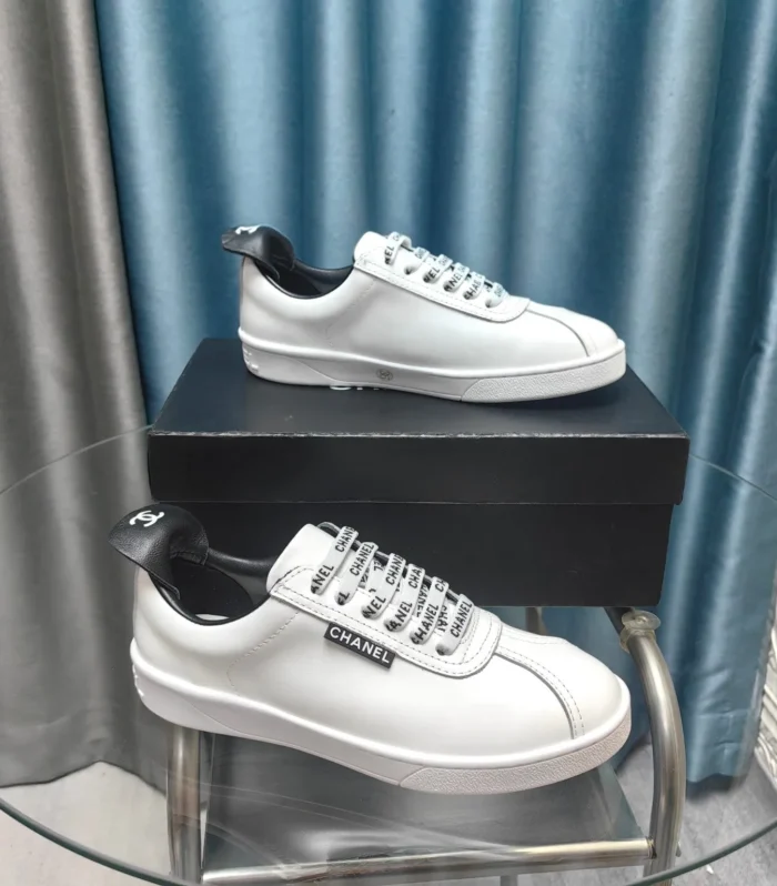 CC Low Sneaker White Black Cowhide