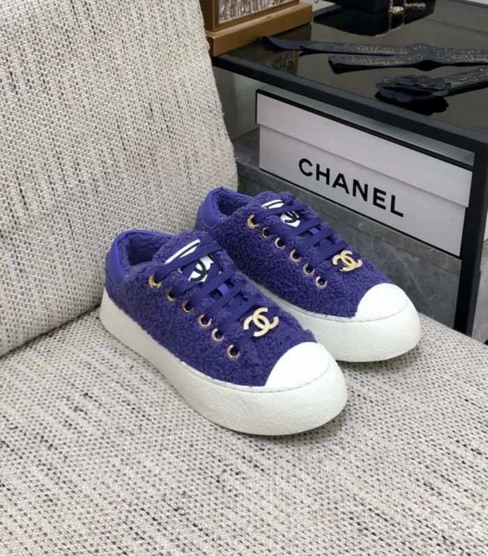 CC Low Sneaker Purple Wool