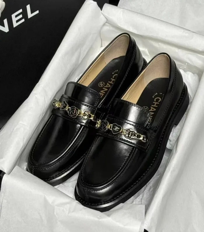 CC LOAFERS BLACK QUILTED CALFSKIN