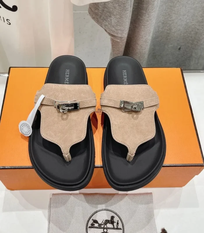 EMPIRE SANDAL BLACK MIX PASTEL PINK SUEDE
