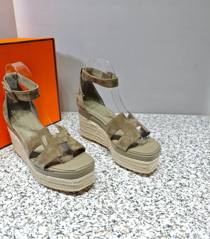 ELDA ESPADRILLE 80 MOCHA BROWN SUEDE