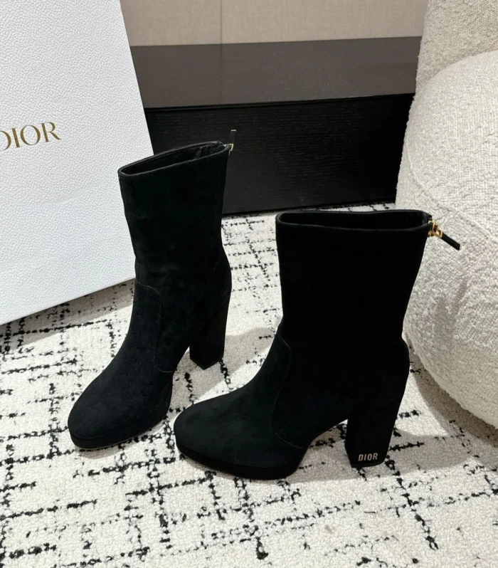 CD Ankle Boots 100mm Black Suede