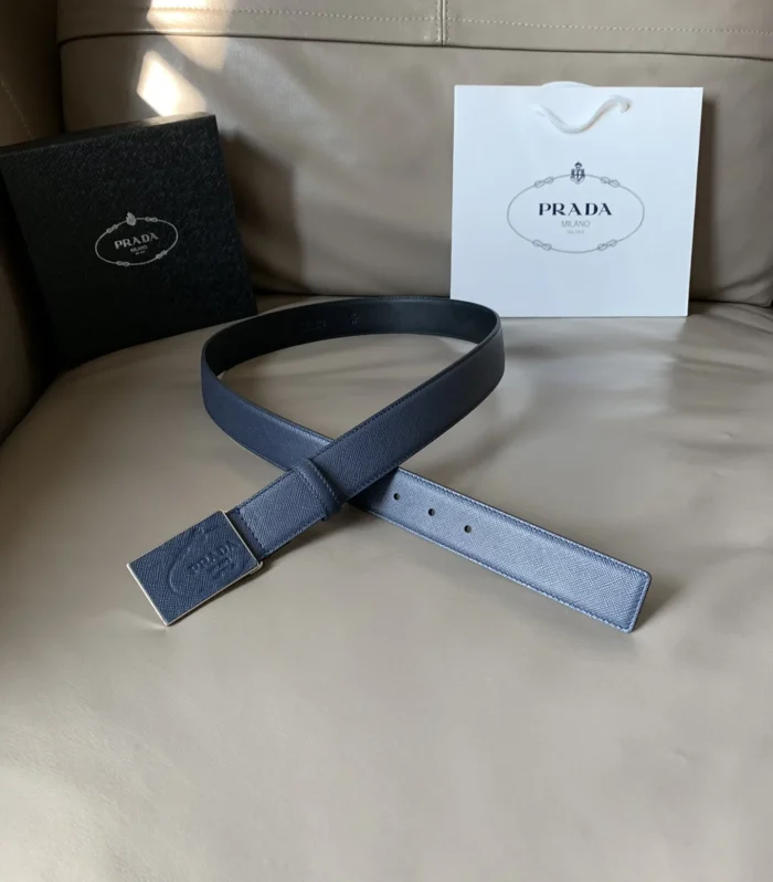 Saffiano Logo Belt 3.4cm