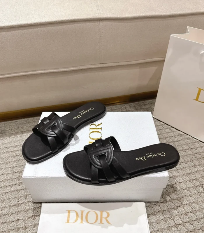 CD 25 high-top sandals black calfskin 396106