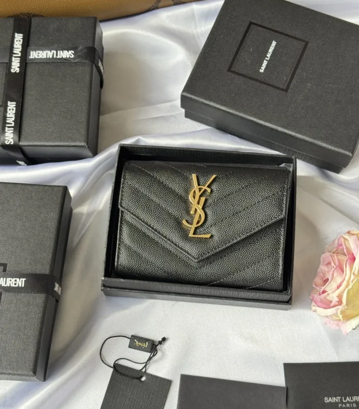Saint Laurent Wallet Black 13cm