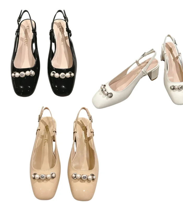 CD 25 Slingback Heels Patent Leather 241871