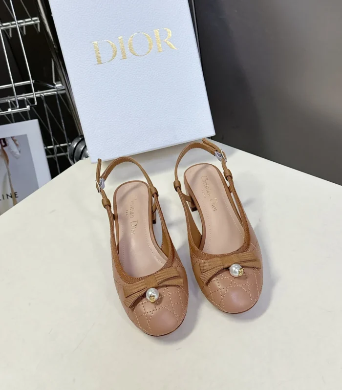 CD 25 Slingback Heel Yellow Brown 307171