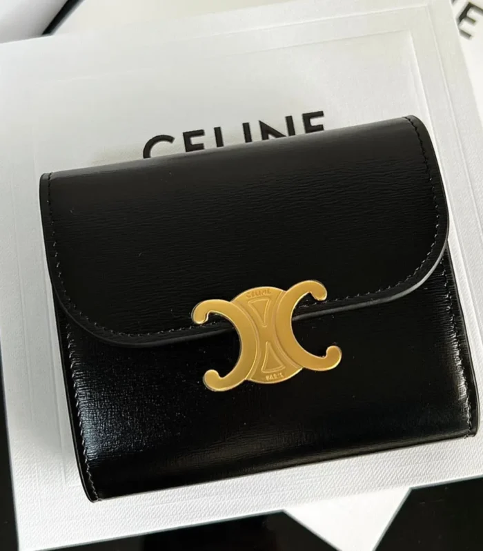TRIOMPHE 10 CALFSKIN WALLET BLACK