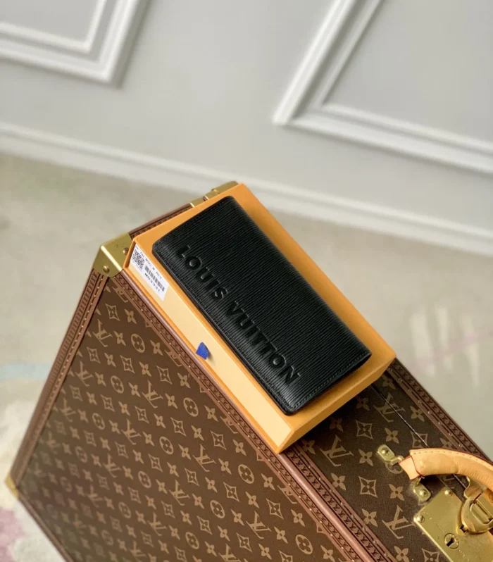 Louis Vuitton Brazza Embossed Leather