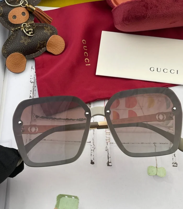 BORDERED SQUARE FRAME SUNGLASSES G0607 IN ACETATE